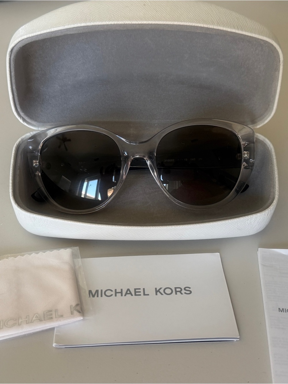 Michael Kors Clear Frame Sunglasses Coral Gables MK 2071